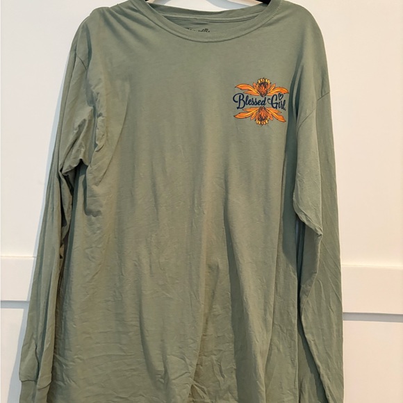 Blessed Girl Sage Long Sleeve Tee - Picture 1 of 3